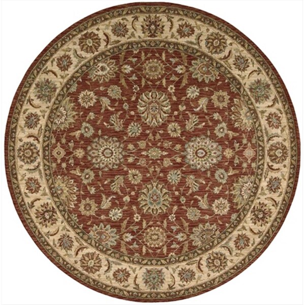 Nourison Living Treasures Area Rug Collection Rust 5 Ft 10 In. X 5 Ft 10 In. Round 99446673619 - main